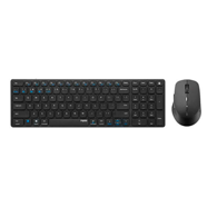KEYBOARD + MOUSE RAPOO 9350M MULTIMODE/WIRELESS/ENG-RUS/DARK GRAY
