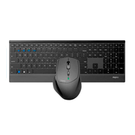 KEYBOARD + MOUSE RAPOO 9500M MULTIMODE/WIRELESS/ULTRA SLIM/ENG-RUS/BLACK