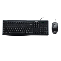 KEYBOARD + MOUSE LOGITECH MK200 WIRED/ENG-RUS/BLACK