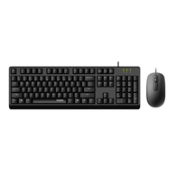 KEYBOARD + MOUSE RAPOO X130PRO WIRED/ENG-RUS/BLACK