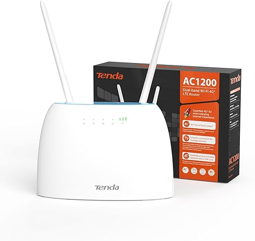 WIRELESS ROUTER TENDA 4G09 4G LTE 1xWAN/1xLAN 300MBPS/2xANT 300MBPS/2.4GHZ/5.8HZ/WHITE