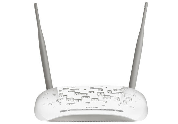 WIRELESS ROUTER TP-LINK TD-W8961N ADSL2+/4xLAN 100 MBPS/2xANT 300MBPS/2.4GHZ/WHITE