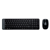 KEYBOARD + MOUSE LOGITECH MK220/WIRELESS/ENG-RUS/BLACK