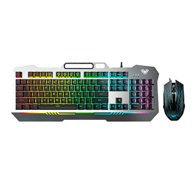 GAMING KEYBOARD + MOUSE AULA T101 WIRED/BACKLIGHT/ENG/RUS/BLACK