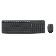KEYBOARD + MOUSE LOGITECH MK235/WIRELESS/ENG-RUS/BLACK