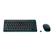 KEYBOARD + MOUSE LOGITECH MK245 NANO/WIRELESS/ENG-RUS/BLACK + BLUE