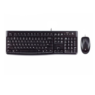 KEYBOARD + MOUSE LOGITECH MK120 WIRED/ENG/BLACK