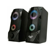 SPEAKER FOR PC AULA N301 2.0 6W/USB/RGB/BLACK