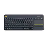 KEYBOARD LOGITECH K400 PLUS/WIRELESS/WITH TOUCHPAD/ENG-RUS/BLACK [920-007173]